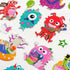 Self Adhesive Monster Stickers