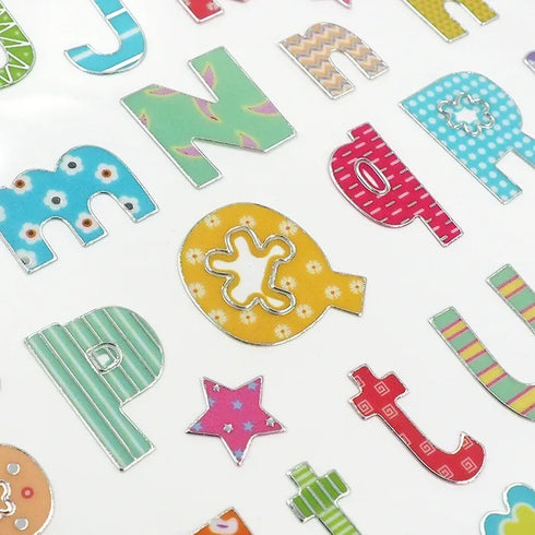 Self Adhesive Pastel Alphabet Stickers