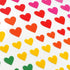 Self Adhesive Rainbow Hearts Stickers