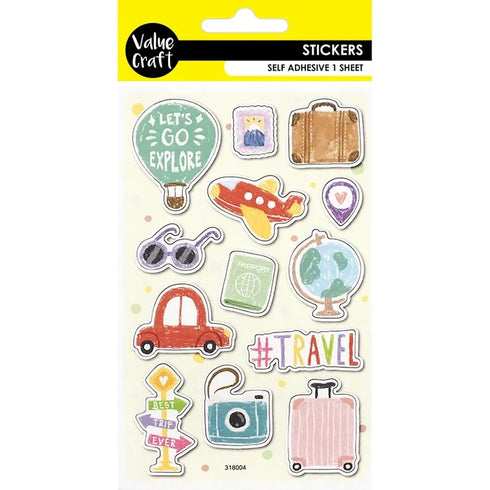 Self Adhesive Travel Craft Stickers
