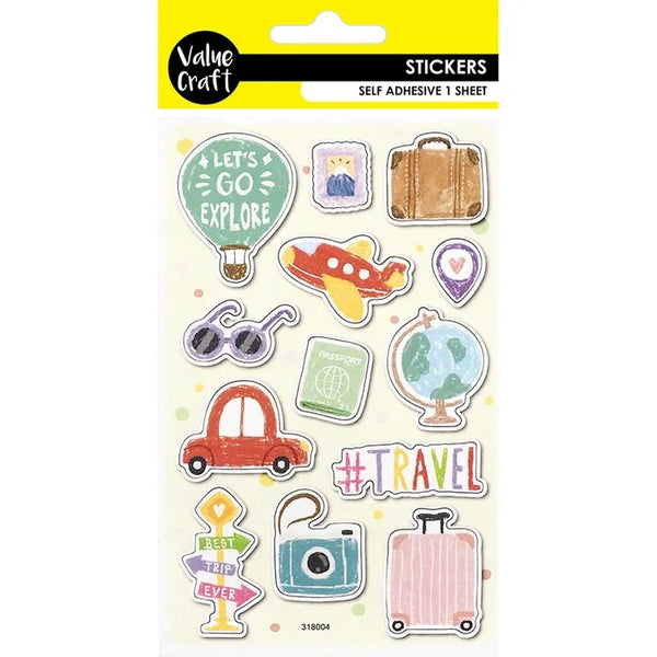 Self Adhesive Travel Craft Stickers