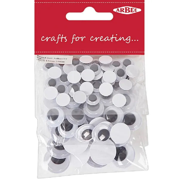 Self Adhesive Triple Multi Size Glue On Joggle Eyes