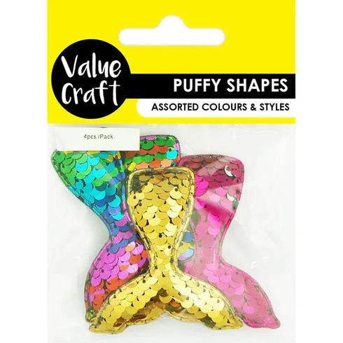 Sequined Puffy Shapes Embellishment (available in 2 Varieties)