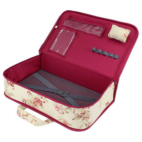 38cm x 10.5cm x 24.5cm Sewing Storage Carry Case - Seedling Rose