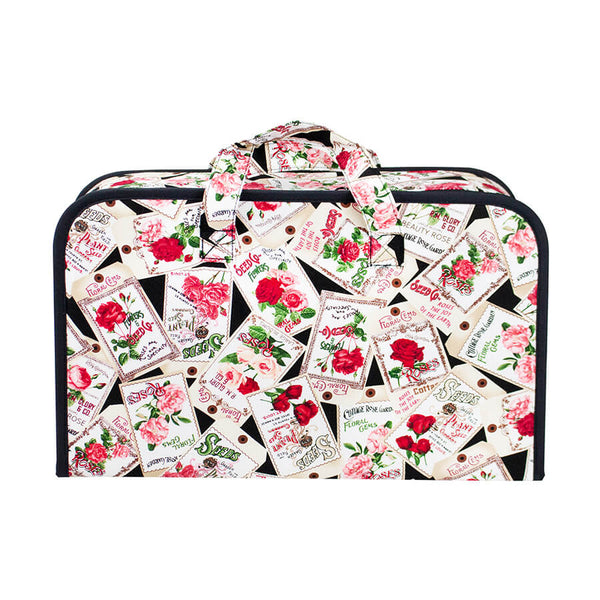 38cm x 10.5cm x 24.5cm Sewing Storage Carry Case - Seedling Rose