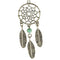 Silver Colour Dreamcatcher Shape Charm
