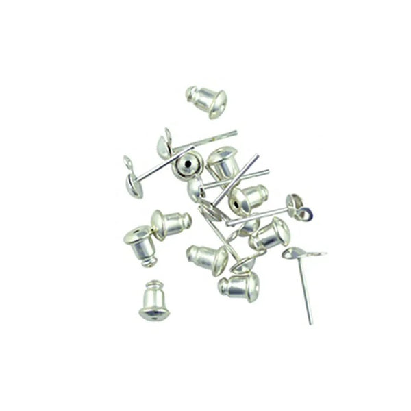 Silver Colour Post & Ends Earring Studs