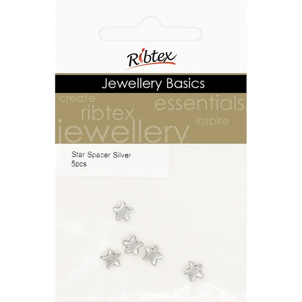 Silver Colour Star Shape Spacers