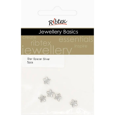 Silver Colour Star Shape Spacers