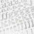 Silver Glitter Lowercase Alphabet Stickers