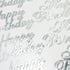 Silver Self Adhesive Happy Birthday Peel Stickers