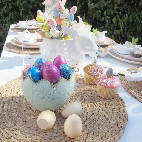 Speckled Egg in Stem Easter Decoration