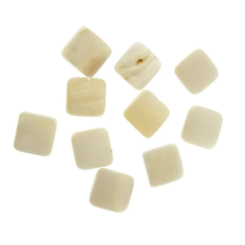 Square Shape Shell Beads