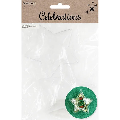Star Shape Xmas Baubles