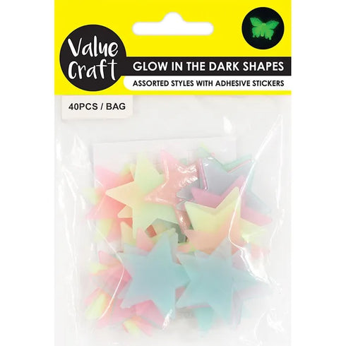Star Shape Glow in the Dark Embellishment