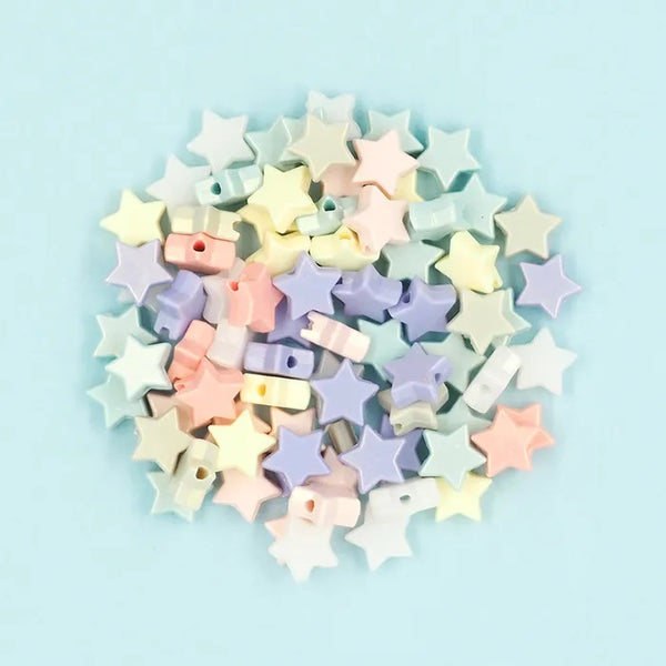 Star Shape Pearl Finish Beads