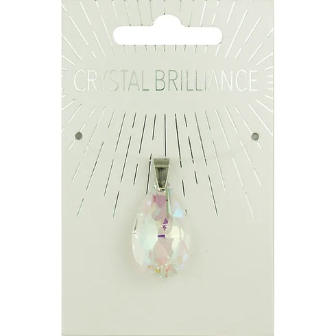 Teardrop Shape Crystal Pendant (available in 2 colours)