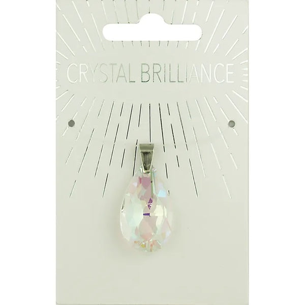 Teardrop Shape Crystal Pendant (available in 2 colours)