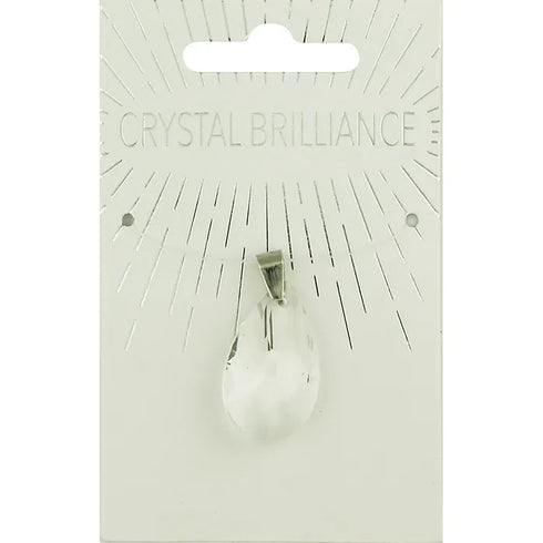 Teardrop Shape Crystal Pendant (available in 2 colours)