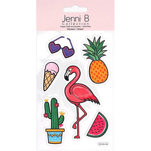 Teen Flamingo Trop 3D Sticker