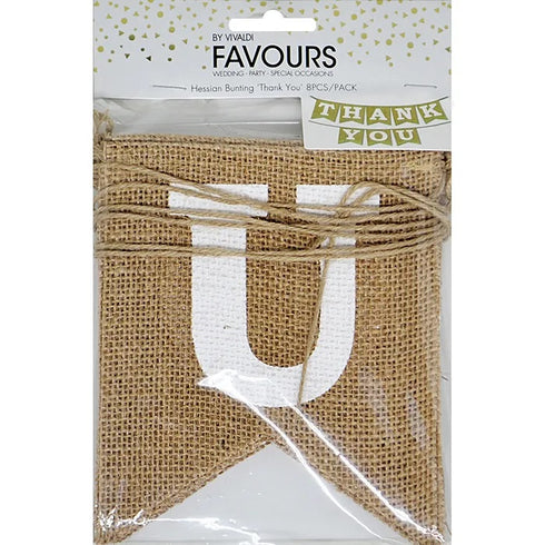 Thank You Hessian Decorative Banner