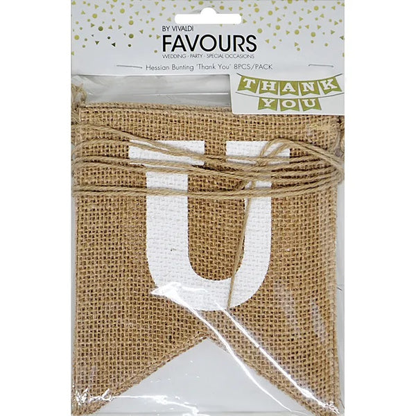 Thank You Hessian Decorative Banner