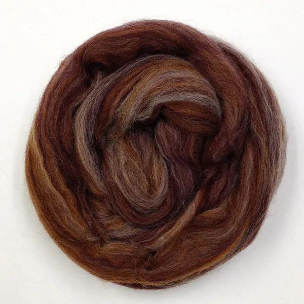 Toffee Colour Merino Wool Roving