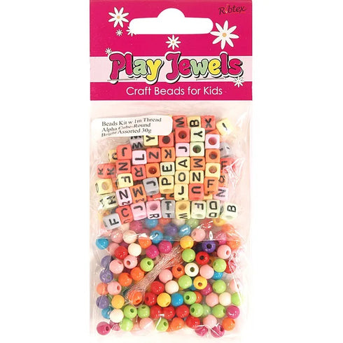 Twin Pack Alphabet Cube & Round Bead Kit
