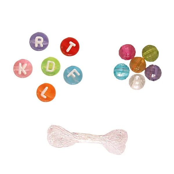 Twin Pack Alphabet Flat Round & Round Bead Kit