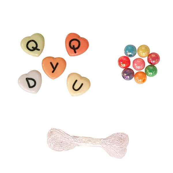 Twin Pack Alphabet Heart & Round Bead Kit