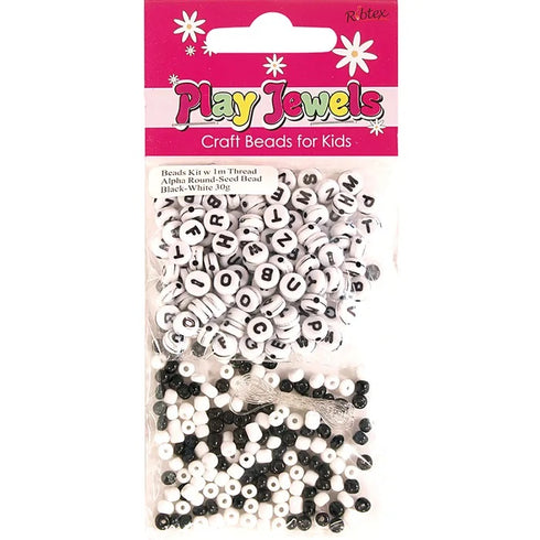 Twin Pack Alphabet Round & Seed Bead Kit