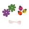 Twin Pack Wooden Lady Bug & Flower Bead Kit