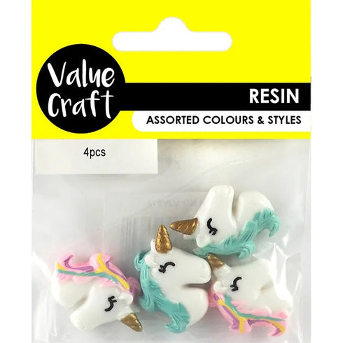 Unicorn Shape Resin Embellishments