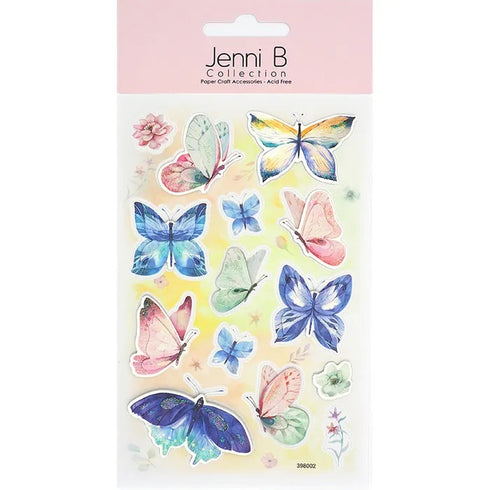 Watercolour Pastel Butterfly 3D Sticker