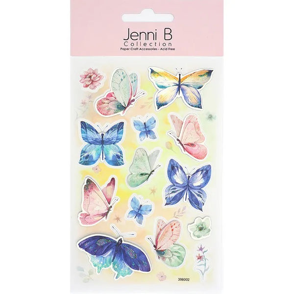 Watercolour Pastel Butterfly 3D Sticker