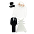 Wedding Theme 3D Stickers (available in 4 styles)