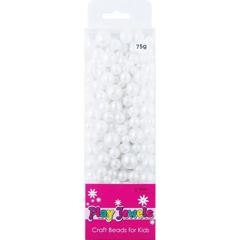 White Colour Blister Pack Pearl Beads