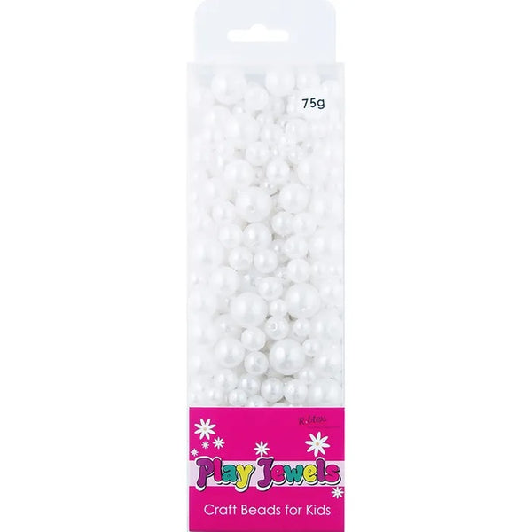 White Colour Blister Pack Pearl Beads