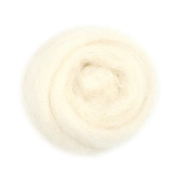White Colour Combed Wool