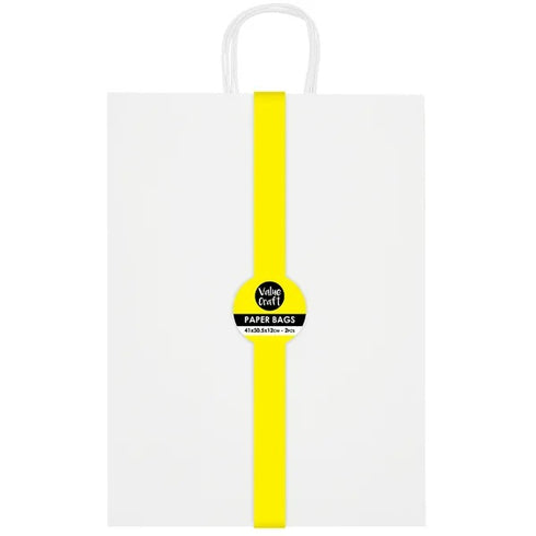 White Colour Large Paper Gift Bags