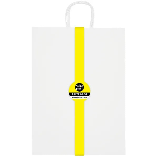 White Colour Large Paper Gift Bags