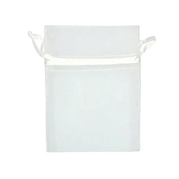 White Colour Mini Organza Gift Bags
