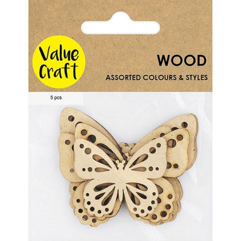 Wooden Butterfly Embellishment