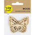 Wooden Butterfly Embellishment
