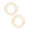 Wooden Circle Shape Frame Embellishments