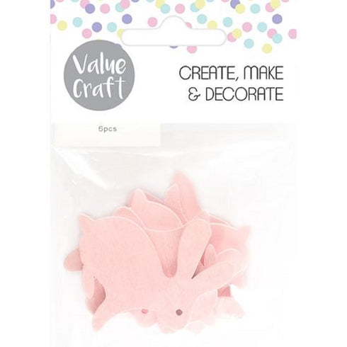 Pink Wooden Easter Bunny