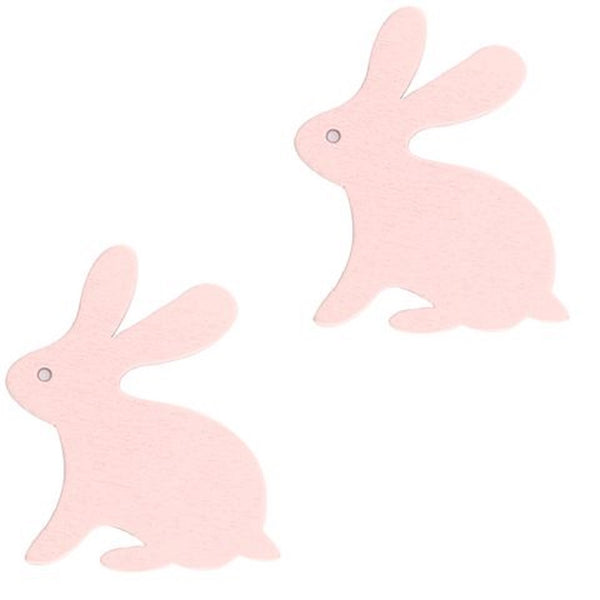 Pink Wooden Easter Bunny