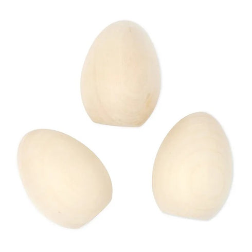 Wooden Egg Shape Easter Decoration