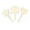 Wooden Fairy Garden Stake Shapes Signs