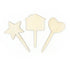 Wooden Fairy Garden Stake Shapes Signs